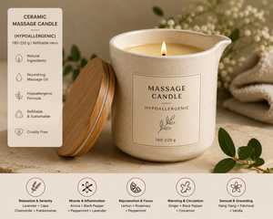 Vela de Masaje Aromática Premium con Fórmula de Cera Natural y Fragancia Elegante para Amenidades de Hotel, Colección de Spa y Decoración del Hogar - Product Image 5