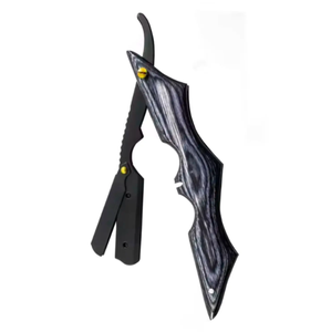 Beaux rasoirs de barbier en acier inoxydable noir pour enlever la barbe Outils de nettoyage de qualité industrielle - Product Image 3