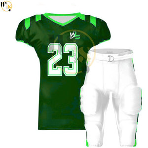 Uniforme de fútbol americano de secado rápido de alta calidad para hombre, diseño transpirable, patrón de números, sublimación, conjuntos de talla grande, recién llegado - Product Image 5
