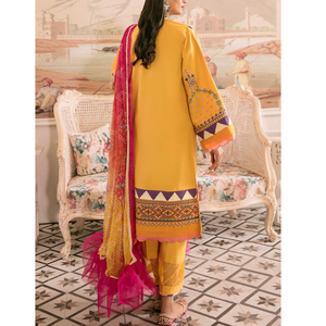 Fourrure brodée fête Shalwar Kameez pour pelouse robe longue au sol pour femmes vêtements d'été entièrement cousus Service OEM - Product Image 3