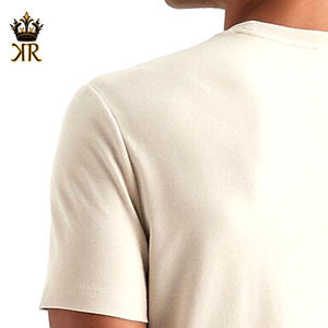 เสื้อยืดคอกลมผ้าฝ้ายแท้ 100% แบบคลาสสิก ขายส่ง แห้งเร็ว เนื้อผ้าถักเบา ระบายอากาศดี ทรงโอเวอร์ไซส์ ไซส์พลัส ลายพัฟ 3 มิติ แบบยูนิเซ็กซ์ สีพื้น สำหรับผู้ชาย - Product Image 5