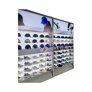 Tùy chỉnh thời trang hiện đại giày mũ tủ trưng bày cho quảng cáo bán lẻ trung tâm mua sắm nhà máy trưng bày trực tiếp Kệ đánh bóng - Product Image 4