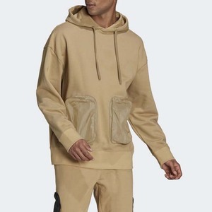 Sweat à capuche en coton pour hommes, vêtement de gymnastique de bonne qualité, meilleur vente, logo personnalisé brodé, poche latérale, fermeture éclair - Product Image 1