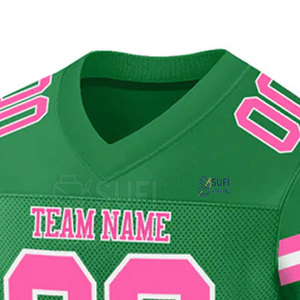 Professional Grade American Football Jersey-Custom Made Short Sleeve Breathable Lightweight 100% Polyester Anti-Bacterial - Product Image 6