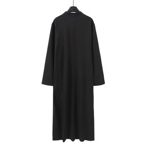 Robe islamique pour homme à manches longues, style Dubaï 2025, pour la prière de l'Aïd, solide, estivale, modeste, brodée, à capuche, décontractée, ample, respirante - Product Image 3