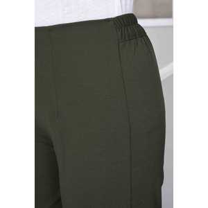 กางเกงขายาวทรงกว้างสีกากี Palazzo Modest - Product Image 3