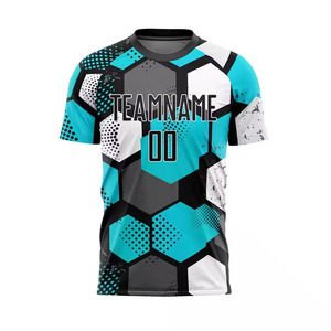 Último Modelo de Uniformes de Fútbol con Serigrafía, Conjuntos de Camisetas y Pantalones Cortos con Logotipo Personalizado, MOQ Bajo, Antibacterianos, Impermeables y Elásticos - Product Image 6