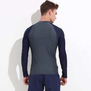 Camisetas de compresión ligeras con logotipo personalizado para hombre, camisetas de manga larga para gimnasio para BJJ MMA, Impresión de transferencia de calor, Nailon/poliéster - Product Image 5