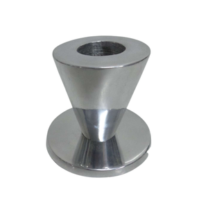 Bougeoir en aluminium couleur argent Bougeoir et pilier de style luxe pour décoration de mariage - Product Image 6