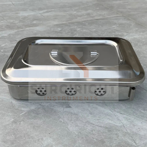 Disinfection <b>Box</b> Thickened Stainless Steel Covered Tray BY Surgiright Instruments - Product Image 6