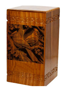 Urnas de cremación de madera hechas a mano modernas al por mayor urnas de entierro funerario decorativas para hombre y mujer a bajo precio - Product Image 2