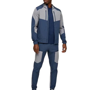 Survêtement de haute qualité 100% polyester pour homme, coupe-vent, léger, imperméable, vêtements de sport élégants - Product Image 1