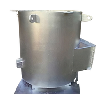 Fourneau à creuset économique à haute technologie à combustion au gaz, capacité de 600 kg, nouveau, applications de fusion de métal en aluminium, roulement de moteur