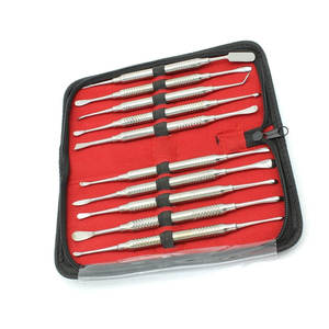 Elevador de periostio Dental de Material de acero inoxidable, juego de doble extremo, 10 Uds., implante Dental y periodontal - Product Image 5