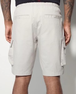 Pantalones cortos de agua personalizados para hombres de buena calidad, pantalones cortos informales con cordón en la cintura, multibolsillos, Color sólido, personalización completa que incluye - Product Image 3