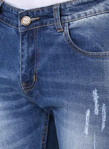 Arrivée à l'extérieur pour hommes Jeans Slim Fit Wear avec poches avant arrière Logo personnalisé à vendre en gros personnalisé OEM mode homme jean - Product Image 4