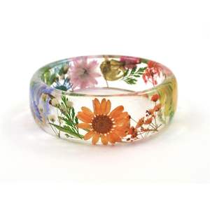 MATÉRIEL Bijoux Résine Acrylique Bracelet Bracelet Exagéré Éblouissant Multicolore Large Irrégulier Carré Acrylique Bracelets pour - Product Image 5