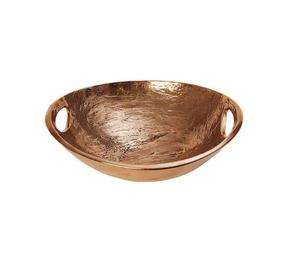 Haute qualité nouveau Design fantaisie cuivre métal bol poli grande taille bol rond pour servir pour les fêtes directement exportées inde - Product Image 6