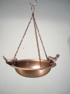 Bebedero para Pájaros Colgante de Cobre para Uso en Interiores y Exteriores - Product Image 4