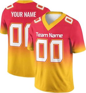 Camiseta de fútbol americano con logotipo personalizado transpirable de calidad superior 100% tela personalizada de poliéster - Product Image 3