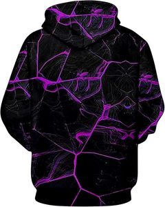 Sudadera con Capucha de Forro Polar para Hombre, Tallas Grandes, Casual, con Estampado 3D, Manga Larga, Holgada, para Invierno, Personalizable - Product Image 6