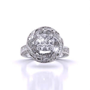Anillo solitario de diamante de corte redondo de lujo de 1.00 quilates, color F, claridad VS, diamante cultivado en laboratorio en oro de 14 quilates para regalo de aniversario nupcial. - Product Image 3