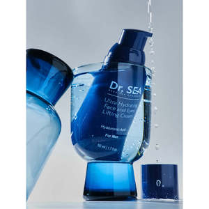 Crème de nuit ultra-hydratante pour hommes Dr. SEA Cosmetics, visage et yeux, 50 ml, acide hyaluronique, effet liftant, certifiée GMP, blanchissante, anti-rides - Product Image 4