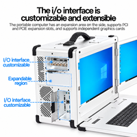 Ordinateur portable robuste à trois écrans de haute qualité, Intel Core I5/I7/I9, boîtier robuste durable pour les opérations en zone pétrolière