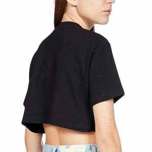 Camisetas Cortas de Algodón para Mujer, Ajustadas, con Logotipo Gráfico Impreso en 3D, de Alta Calidad, con Colores Personalizados, Diseño OEM - Product Image 2