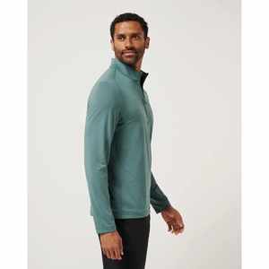 Camiseta personalizada con diseño frontal y trasero, 85% poliéster, 25% spandex, impresión 3D por sublimación, con cremallera de un cuarto, estilo bowling, para hombre. - Product Image 2