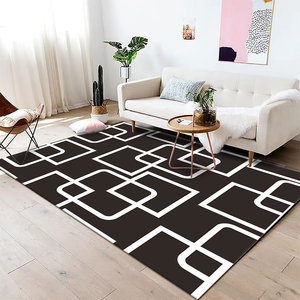 Alfombra Geométrica de Estilo Moderno y Clásico para Decoración de Sala de Estar, Alfombra Grande de 9x12 para Dormitorio, Alfombra de Pasillo de 4m - Product Image 3