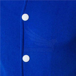 Custom-Made Lettermen High Street Style Men's Jacket Comfortable Canvas with Long Sleeves Stand Collar Front Logo Placement - Product Image 4