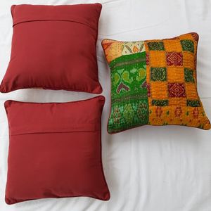 Funda de Almohada Boho Hecha a Mano en India, Funda de Cojín de Algodón Indio, Funda de Cojín con Estampado de Bloques de Algodón Indio - Product Image 5