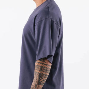 เสื้อยืดสตรีทไซส์ใหญ่พิเศษสำหรับผู้ชายเสื้อยืดโอเวอร์ไซส์ผ้าคอตตอนใส่ได้ทั้งผู้ชายและผู้หญิง - Product Image 4