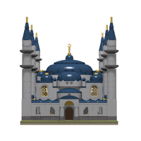 Venta al por mayor juguetes educativos 947 bloques Mezquita Azul miniatura TAKVA DEENBLOCKS Sultan Ahmet Camii Mezquita Azul bloques de construcción de juguete