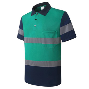 Vêtements de travail pour hommes Chemise haute visibilité à manches courtes Top Vêtements de travail de sécurité Produit respirant Chemises polo Chemises polo de sécurité pour hommes - Product Image 2