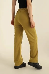 Pantalones de chándal de mujer transpirables con logotipo personalizado al por mayor, pantalones de salón con bolsillos para entrenamiento de yoga, pantalones de chándal para mujer - Product Image 3