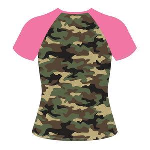 T-shirt à manches régulières pour femmes de la sororité, rose et vert, vêtements décontractés écologiques, été - Product Image 6