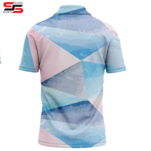Sublimación pura Camisetas de malla de alta calidad para hombre Botones verdes al por mayor Polos de poliéster para hombre personalizados - Product Image 2
