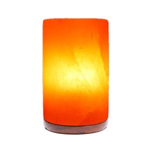 Lámpara de sal del Himalaya con forma de cilindro orgánico aprobado por HACCP, Bombilla de cable eléctrico tallada para decoración del hogar, artesanías naturales saludables - Product Image 6