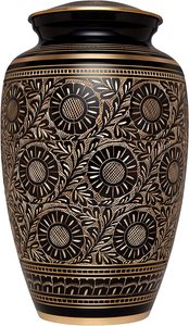Urnes de crémation en métal de vente chaude pour les cendres humaines adulte homme femme utilisation à domicile funéraire Design moderne fait à la main capacité personnalisable - Product Image 2