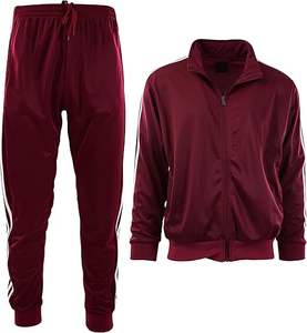 Conjunto de chándal atlético de 2 piezas para hombre transpirable 100% algodón y poliéster deportes casuales para invierno - Product Image 2