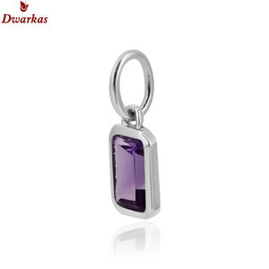 Nuevo colgante de piedra amatista de plata de ley 925 con piedras preciosas de alta calidad, accesorios de moda, disponible en stock, venta al por mayor a bajo precio - Product Image 2