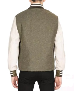 Chaqueta de béisbol con letras de lana de alta calidad para hombre, chaqueta de béisbol universitaria de talla grande con logotipo personalizado para hombre, envío DDP - Product Image 6