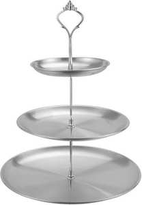 Handcrafted Round Aluminum Customize Cake <b>Stand</b> For Home Hotel Decorative Birthday Party Decoration Cake Tool - Product Image 3