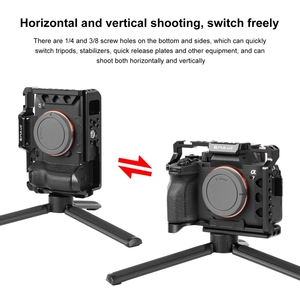 PULUZ ตัวยึดกล้องโลหะสำหรับ <span class=keywords><strong>Sony</strong></span>,ตัวกันโคลงโครงกล้อง A7 <span class=keywords><strong>IV</strong></span> ILCE-7M4 A7M4 A7M3 A7R3 III <span class=keywords><strong>A7R</strong></span> - Product Image 5