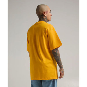 Shaka Wear Men Garment-Camiseta de algodón teñido Drop-Shoulder Yellow Camiseta Heavyweight - Product Image 2