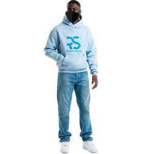 เสื้อฮู้ดดี้ผู้ชายขายดี ผ้าฟลีซเนื้อหนัก คุณภาพสูง ซิปเต็มตัว ปักลาย ขนาดใหญ่พิเศษ ผ้าฝ้าย 100% สำหรับฤดูหนาว - Product Image 4