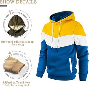 Sudadera Corta de Algodón Grueso de la Mejor Calidad, Sudadera de Forro Polar de Algodón Grueso para Invierno, Sudadera Personalizada para Hombre - Product Image 4