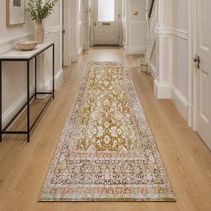 <b>RUGS</b> DEPOT LXDP-0157 Wholesale Beige Brown Traditional Medallion Digital Printed Machine Washable Chenille Area <b>Rug</b> <b>Non</b> <b>Slip</b> - Product Image 5